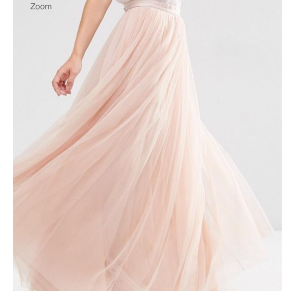 Needle & Thread Pink maxi tulle skirt